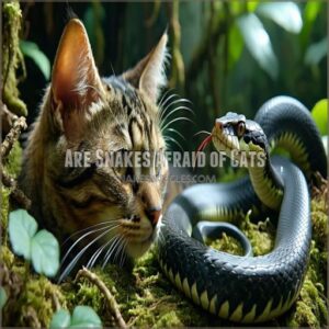 are snakes afraid of cats