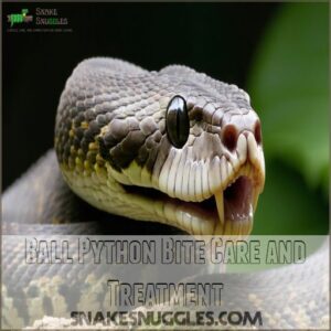 Ball Python Bite Care and Treatment