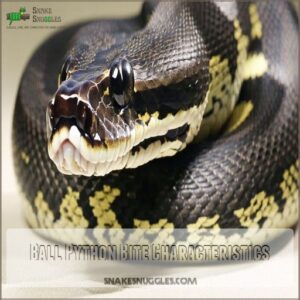 Ball Python Bite Characteristics