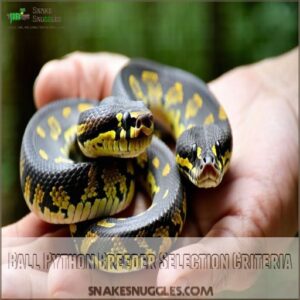 Ball Python Breeder Selection Criteria