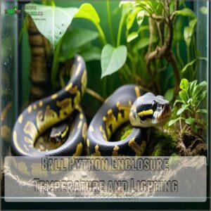 Ball Python Enclosure Temperature and Lighting