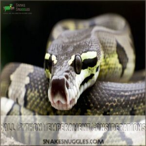 Ball Python Temperament Considerations