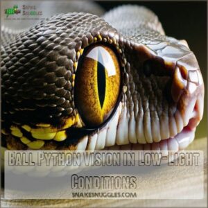 Ball Python Vision in Low-Light Conditions