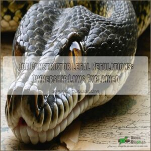 boa constrictor legal regulations