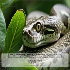 Boa Constrictor Temperament and Handling