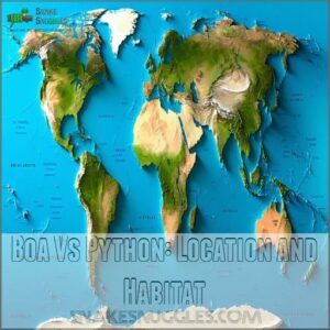 Boa Vs Python: Location and Habitat