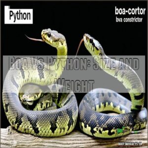 Boa Vs Python: Size and Weight