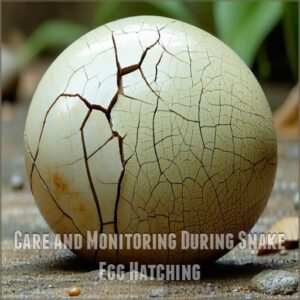 Care and Monitoring During Snake Egg Hatching