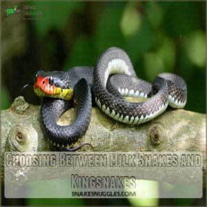 Choosing Between Milk Snakes and Kingsnakes