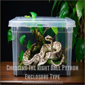 Choosing The Right Ball Python Enclosure Type