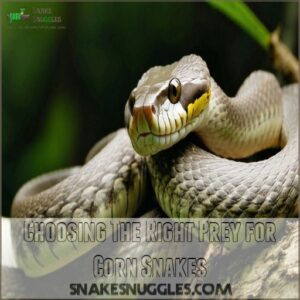 Choosing The Right Prey for Corn Snakes