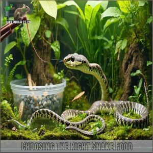 Choosing The Right Snake Food