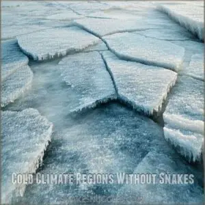 Cold Climate Regions Without Snakes