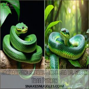 Comparison: Emerald Tree Boa Vs. Green Tree Python