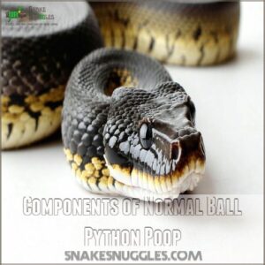 Components of Normal Ball Python Poop