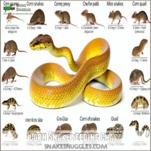 Corn Snake Feeding Chart