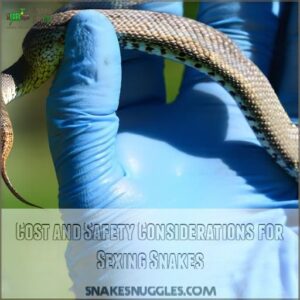 Cost and Safety Considerations for Sexing Snakes