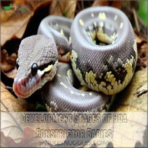 Development Stages of Boa Constrictor Babies