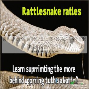 do rattlesnakes shed their rattles