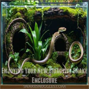 Enjoying Your New Bioactive Snake Enclosure