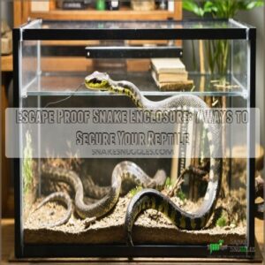 escape proof snake enclosure