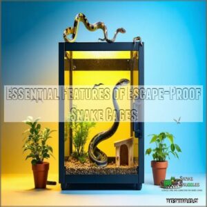 Essential Features of Escape-Proof Snake Cages