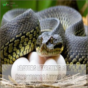 Factors Affecting Boa Constrictor Litter Size