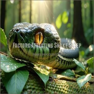 Factors Affecting Snake Sleep