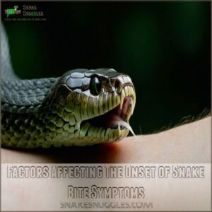 Factors Affecting The Onset of Snake Bite Symptoms