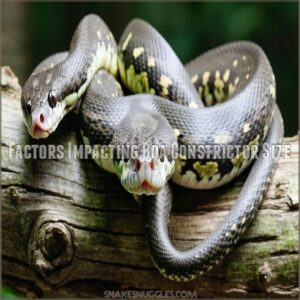 Factors Impacting Boa Constrictor Size