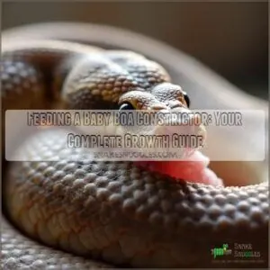 feeding a baby boa constrictor feeding a baby boa constrictor