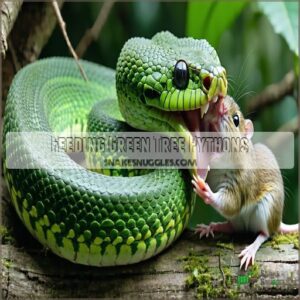 Feeding Green Tree Pythons