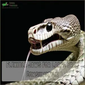 Flexible Jaws for Large Prey Consumption Flexible Jaws for Large Prey Consumption