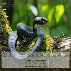 Habitat and Distribution of Black Rat Snakes