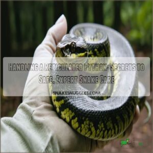 handling a reticulated python