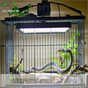 Heating Devices for Snake Cages