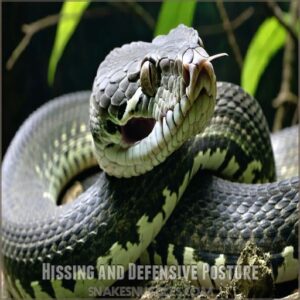 Hissing and Defensive Posture