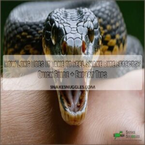 how long does it take to feel the effects of a snake bite