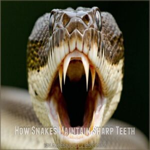 How Snakes Maintain Sharp Teeth