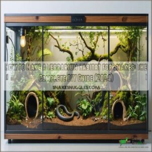 how to make a terrarium habitat for snakes