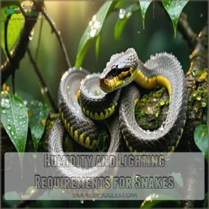 Humidity and Lighting Requirements for Snakes