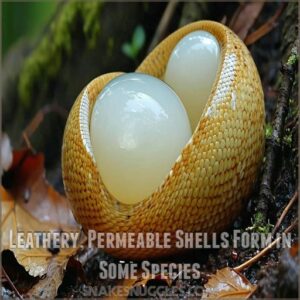 Leathery, Permeable Shells Form in Some Species