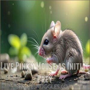 Live Pinky Mouse as Initial Prey