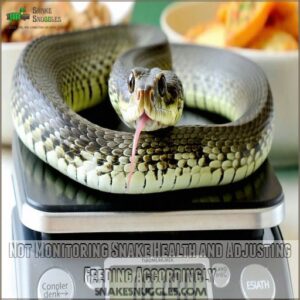 Not Monitoring Snake Health and Adjusting Feeding Accordingly