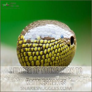 Number of Young Born to Rattlesnakes