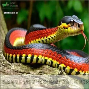 Physical Characteristics of Coral Snakes Physical Characteristics of Coral Snakes