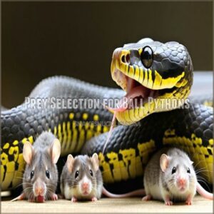 Prey Selection for Ball Pythons