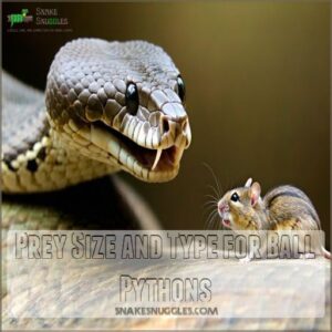 Prey Size and Type for Ball Pythons