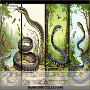 Rattlesnake Adaptations to Various American Ecosystems