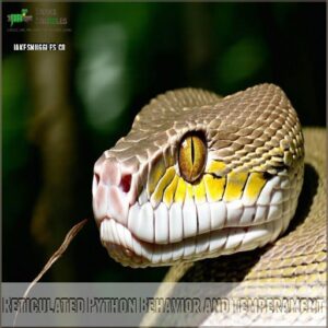 Reticulated Python Behavior and Temperament